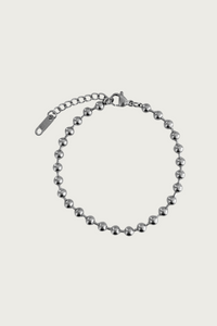 Zilveren balletjes armband van Fencyjewels – minimalistische armband met glanzende ronde kralen, gemaakt van roestvrij staal.