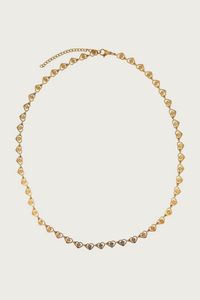 Goudkleurige hartjesketting van Fencyjewels – verfijnde roestvrijstalen ketting met kleine hart schakels, glanzende afwerking en romantische uitstraling.