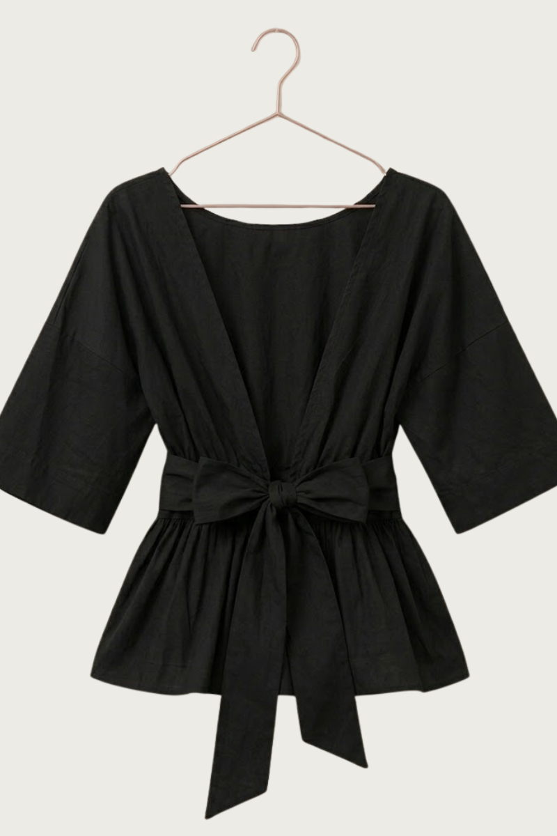 Liva strik top - Zwart Fencyjewels