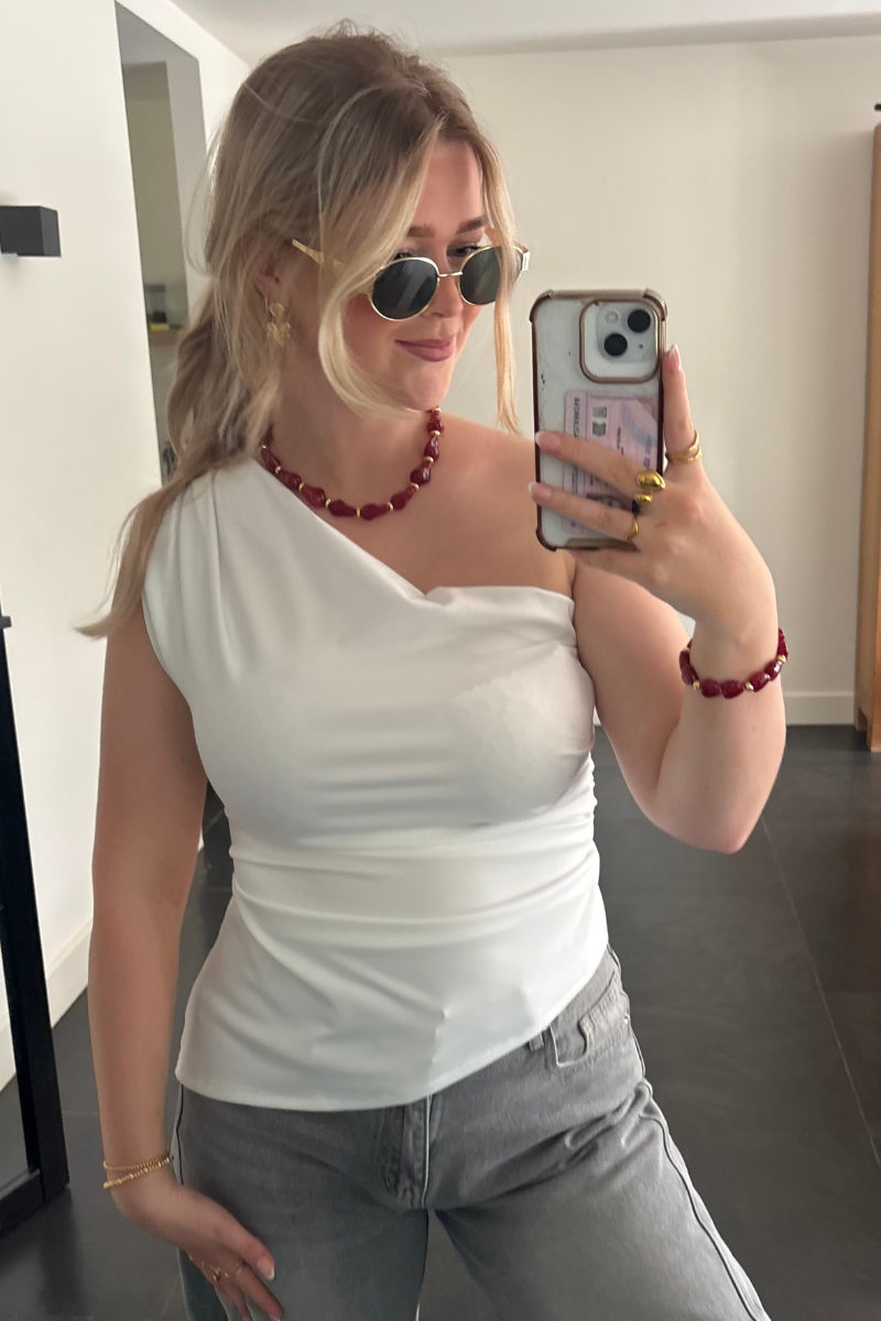 Luna top - Wit Fencyjewels