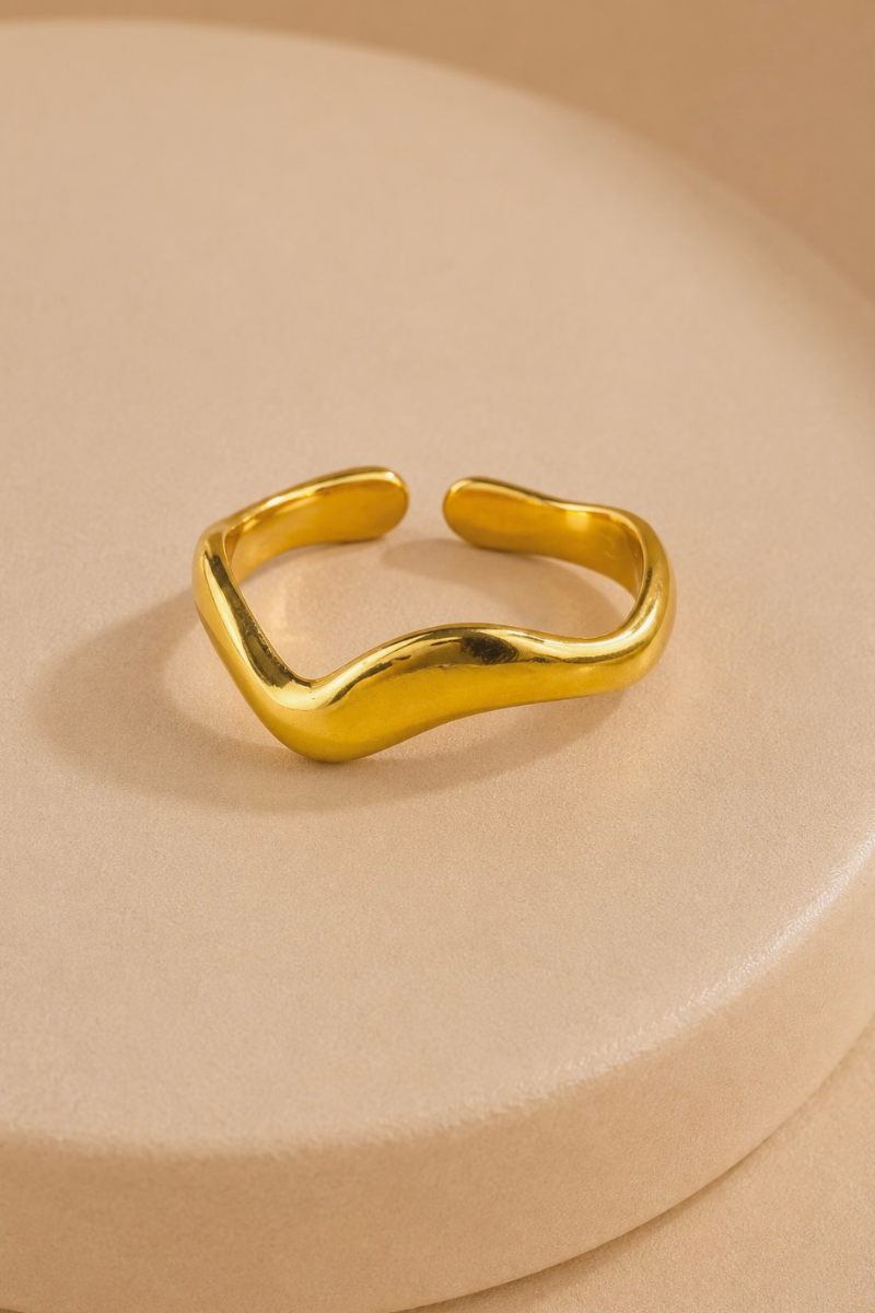 Wave ring Fencyjewels