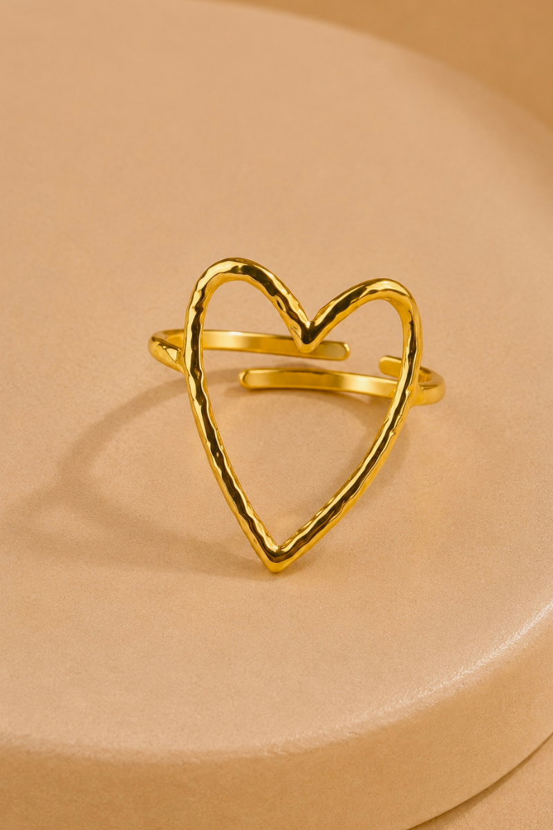 Big heart ring Fencyjewels