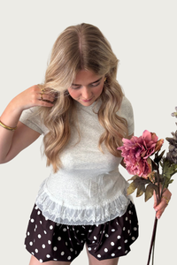 Bella lace top Fencyjewels