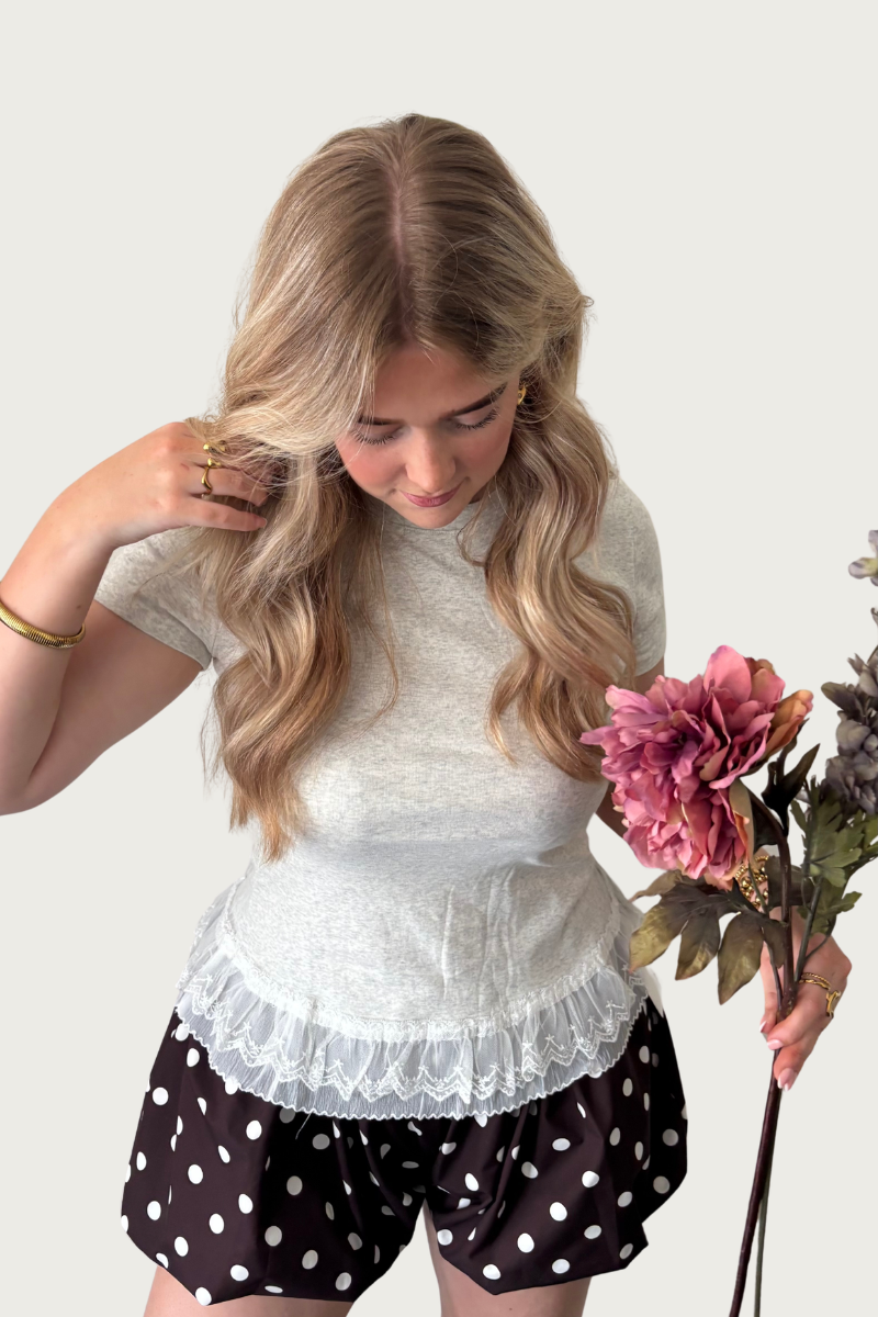 Bella lace top Fencyjewels