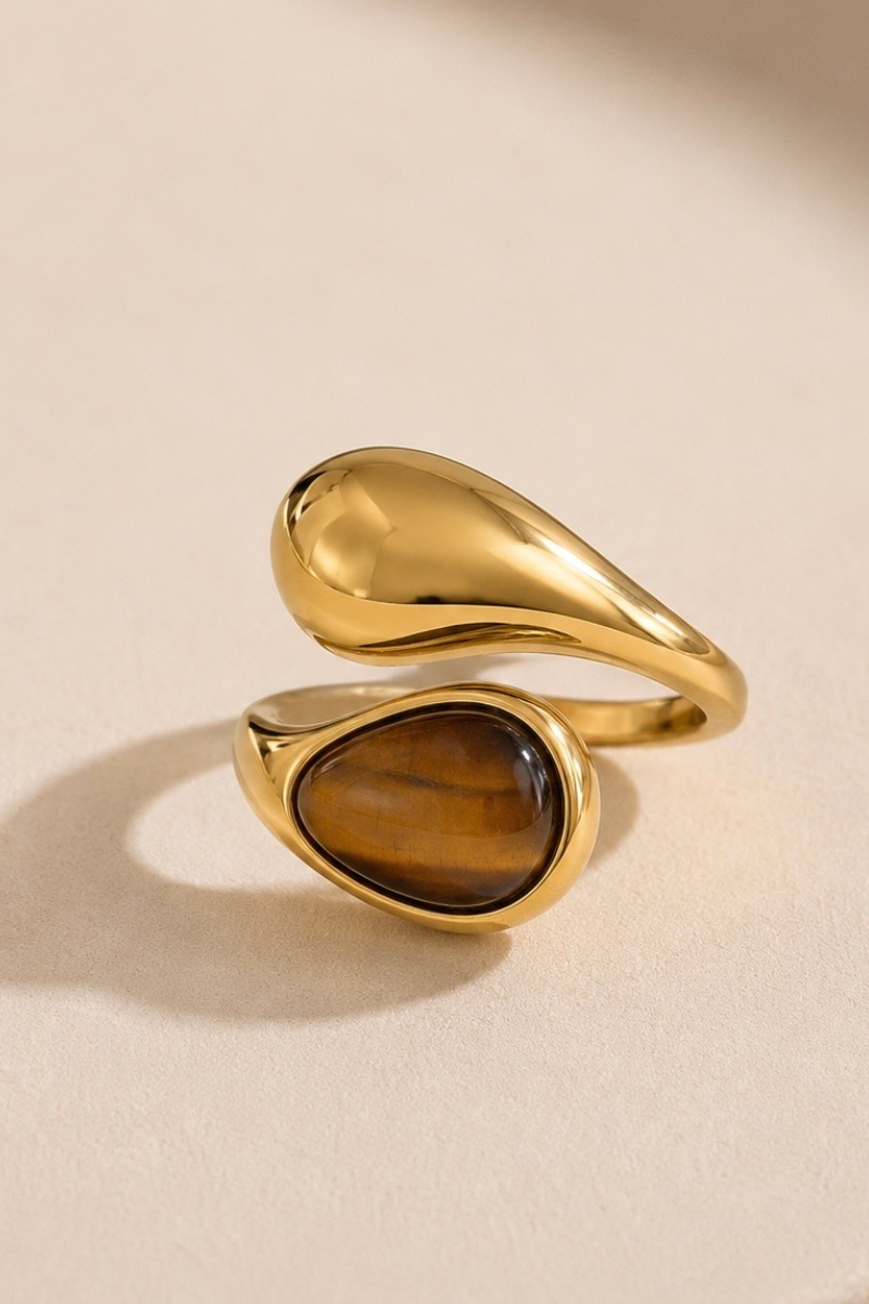 Brown glow ring Fencyjewels