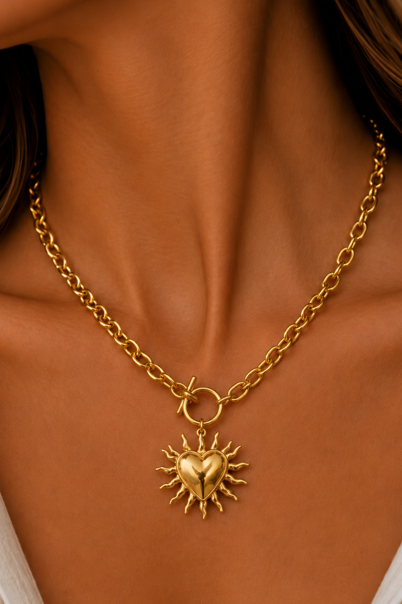 Sunheart ketting Fencyjewels