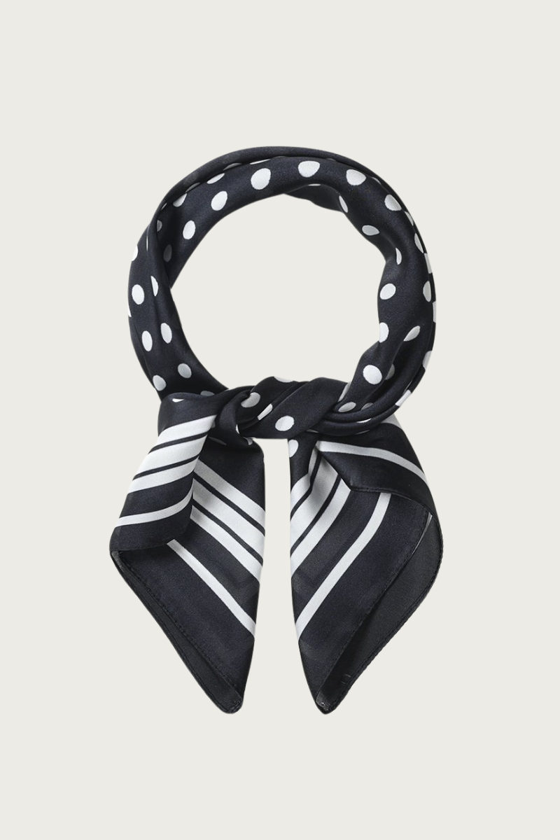 Sjaal navy met stippen Fencyjewels