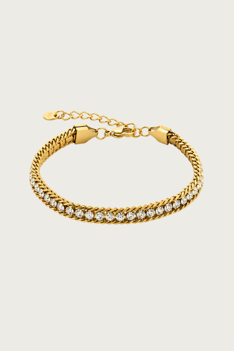 Golden diamond armband Fencyjewels