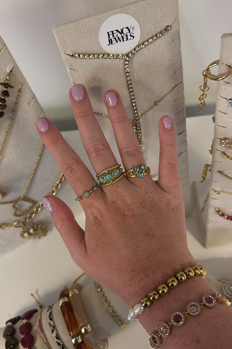 Bella blue ring Fencyjewels