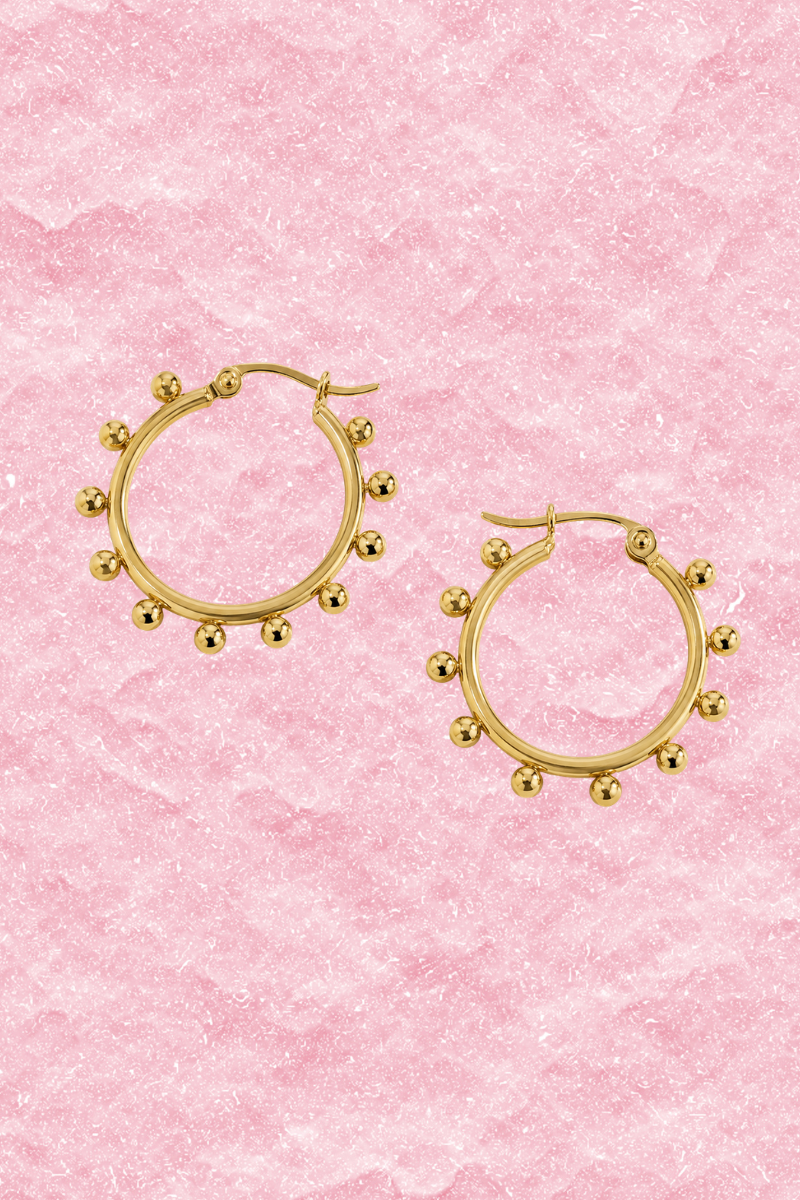 Sunny dot hoops Fencyjewels