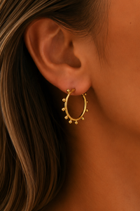 Sunny dot hoops Fencyjewels