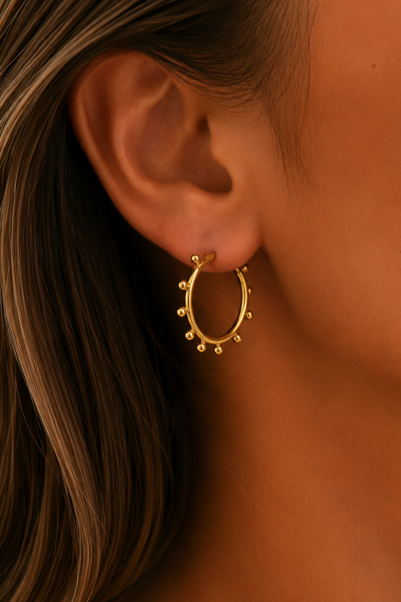 Sunny dot hoops Fencyjewels