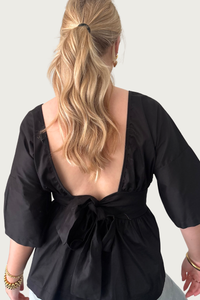 Liva strik top - Zwart Fencyjewels