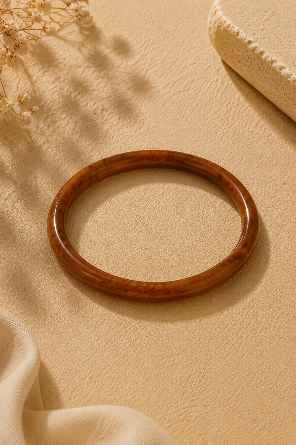 Bruine bangle Fencyjewels