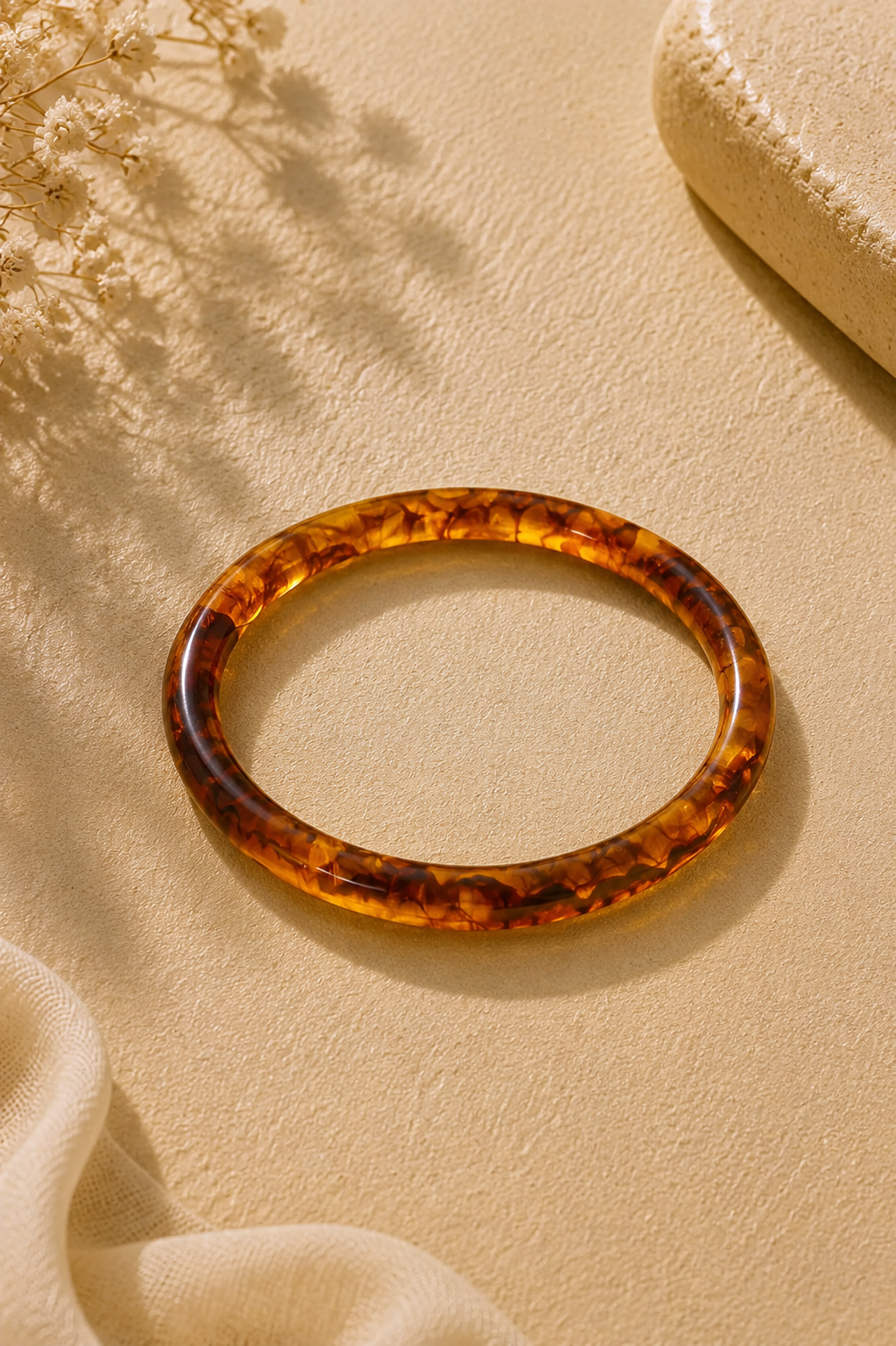 Goudbruine bangle Fencyjewels