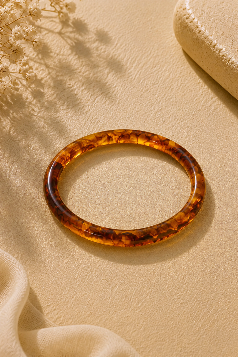 Goudbruine bangle Fencyjewels