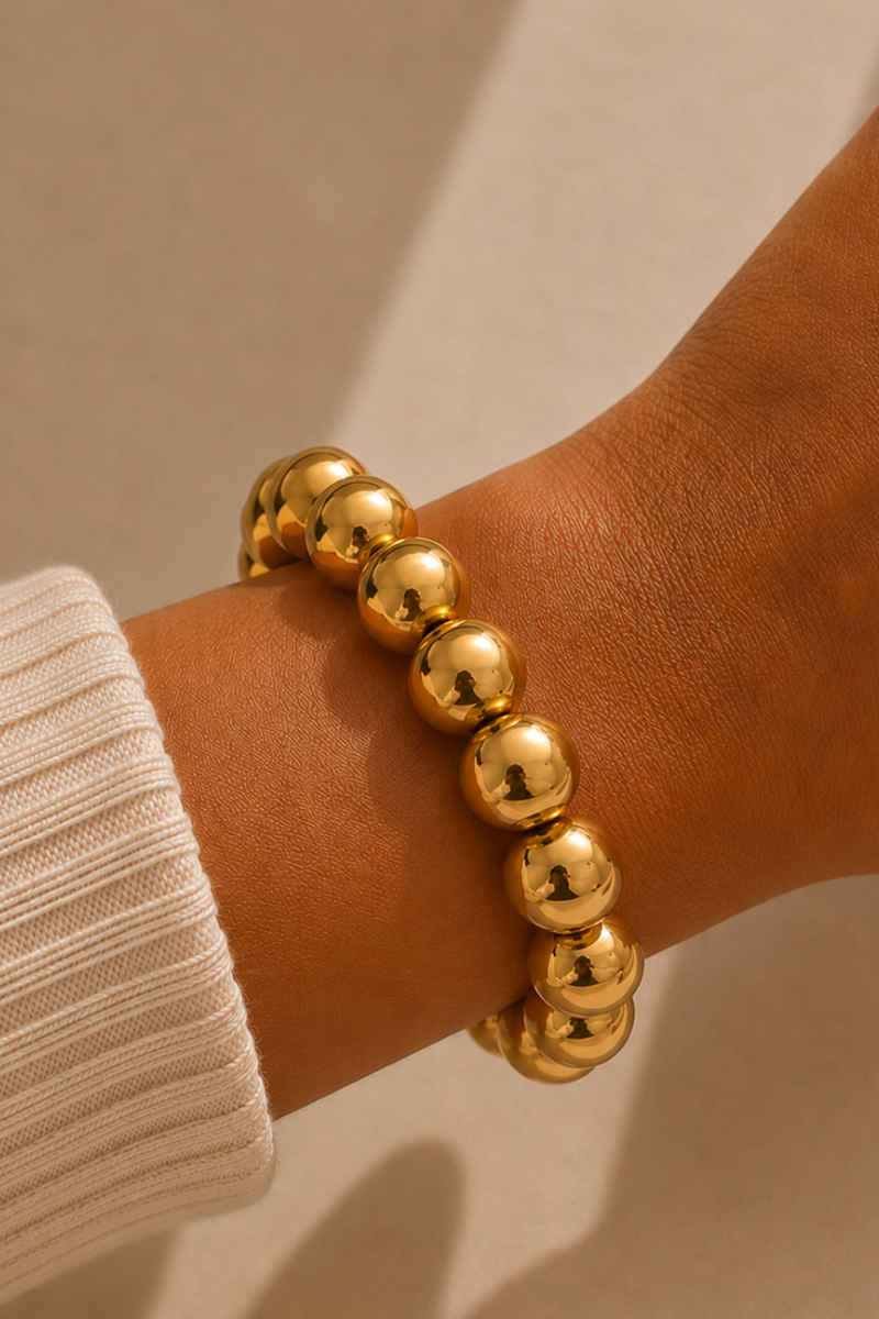 Stretch balls armband 10mm Fencyjewels