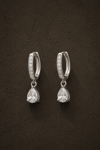 Zilveren Paris oorbellen van Fencyjewels met een subtiel hangertje en elegante minimalistische uitstraling.