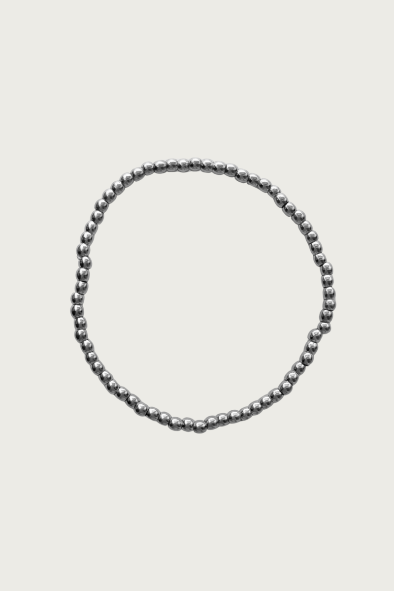 Balls armband 3 mm zilver met fijne ronde balletjes van stainless steel van Fencyjewels, verkleurt niet en is waterproof.