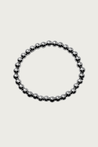 Balls armband 6 mm zilver met ronde balletjes van stainless steel van Fencyjewels, verkleurt niet en is waterproof.