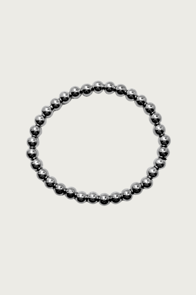 Balls armband 6 mm zilver met ronde balletjes van stainless steel van Fencyjewels, verkleurt niet en is waterproof.