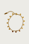 Minimalistische gouden armband met ronde bedeltjes van Fencyjewels – elegante, verfijnde armband van roestvrij staal met subtiele glans.