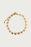 Gouden armband met hartjes van Fencyjewels – elegante armband met subtiele hartvormige schakels, gemaakt van roestvrij staal.