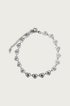 Zilveren armband met hartjes van Fencyjewels – elegante armband met subtiele hartvormige schakels, gemaakt van roestvrij staal.