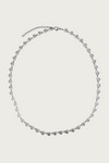 Zilverkleurige hartjesketting van Fencyjewels – verfijnde roestvrijstalen ketting met kleine hart schakels, glanzende afwerking en romantische uitstraling.