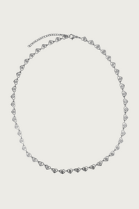 Zilverkleurige hartjesketting van Fencyjewels – verfijnde roestvrijstalen ketting met kleine hart schakels, glanzende afwerking en romantische uitstraling.