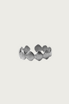 Zilveren schelpenring van Fencyjewels – verstelbare ring met schelpmotief, beachy boho stijl, roestvrij staal, zomerse look.