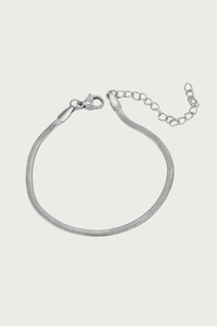 Zilveren schakelarmband met verstelbare sluiting van FencyJewels, minimalistisch en elegant design