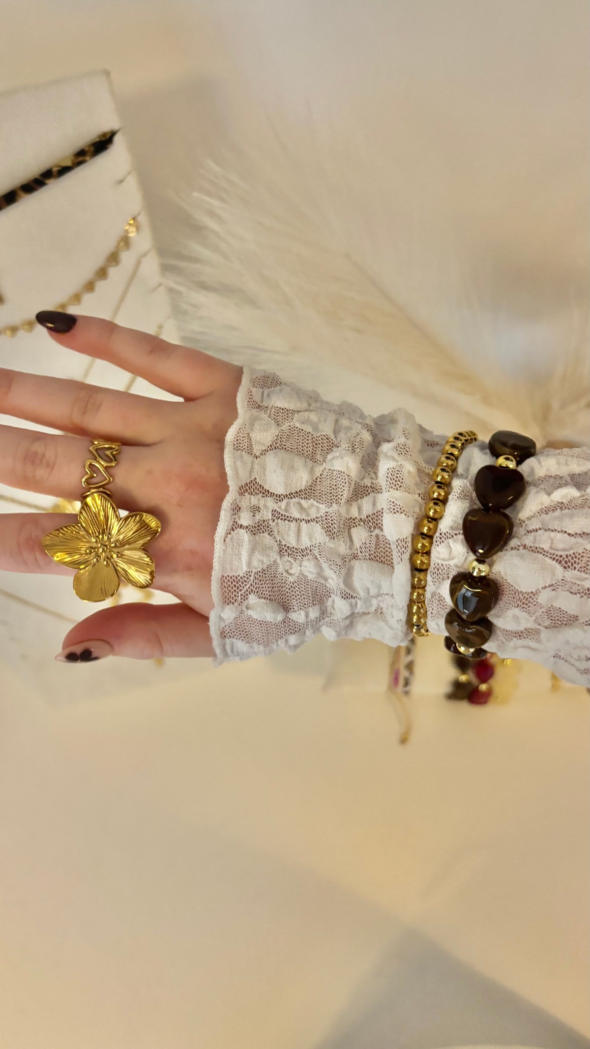 Stretch balls armband 6 mm Fencyjewels